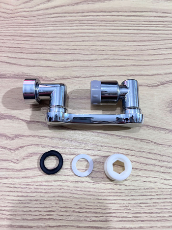 Kranų pratęsimas su mechanine ranka, 1080° sukimasis, lydinio konstrukcija, lengvas prabangos stilius, universali purškimo galva