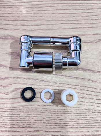 Kranų pratęsimas su mechanine ranka, 1080° sukimasis, lydinio konstrukcija, lengvas prabangos stilius, universali purškimo galva