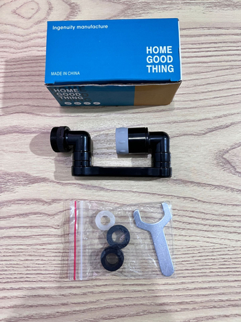 Kranų pratęsimas su mechanine ranka, 1080° sukimasis, lydinio konstrukcija, lengvas prabangos stilius, universali purškimo galva