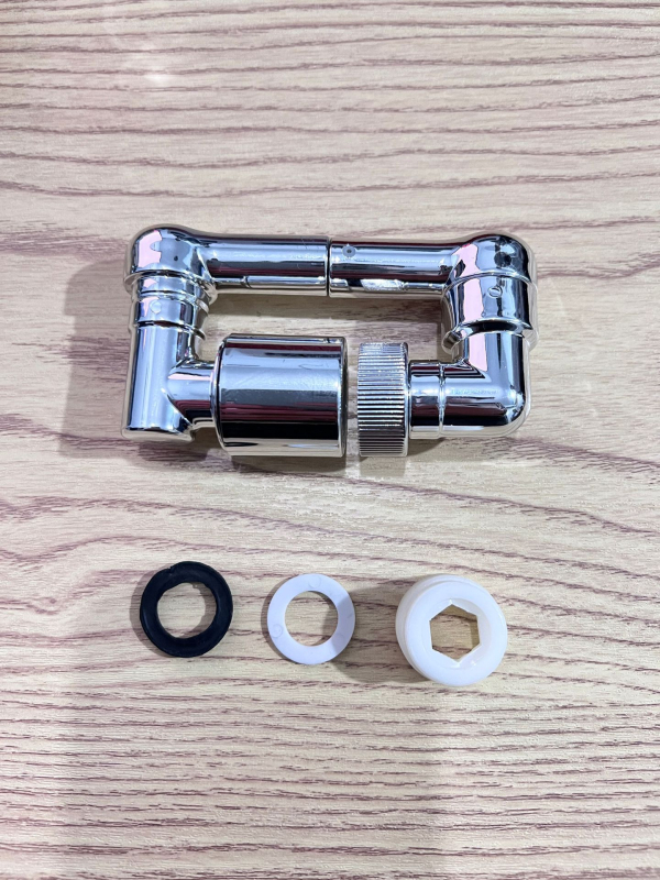 Kranų pratęsimas su mechanine ranka, 1080° sukimasis, lydinio konstrukcija, lengvas prabangos stilius, universali purškimo galva