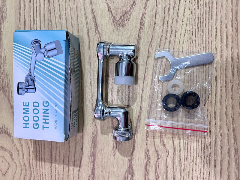 Kranų pratęsimas su mechanine ranka, 1080° sukimasis, lydinio konstrukcija, lengvas prabangos stilius, universali purškimo galva