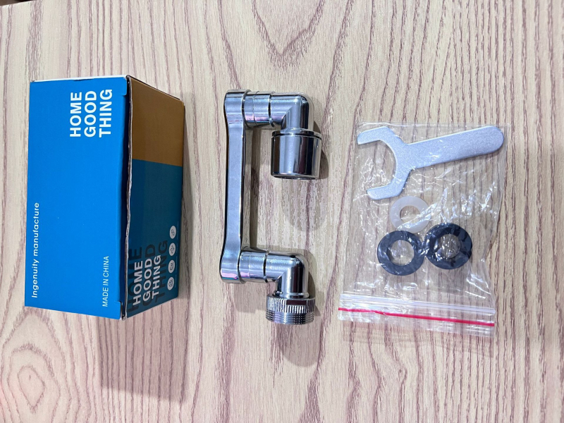 Kranų pratęsimas su mechanine ranka, 1080° sukimasis, lydinio konstrukcija, lengvas prabangos stilius, universali purškimo galva