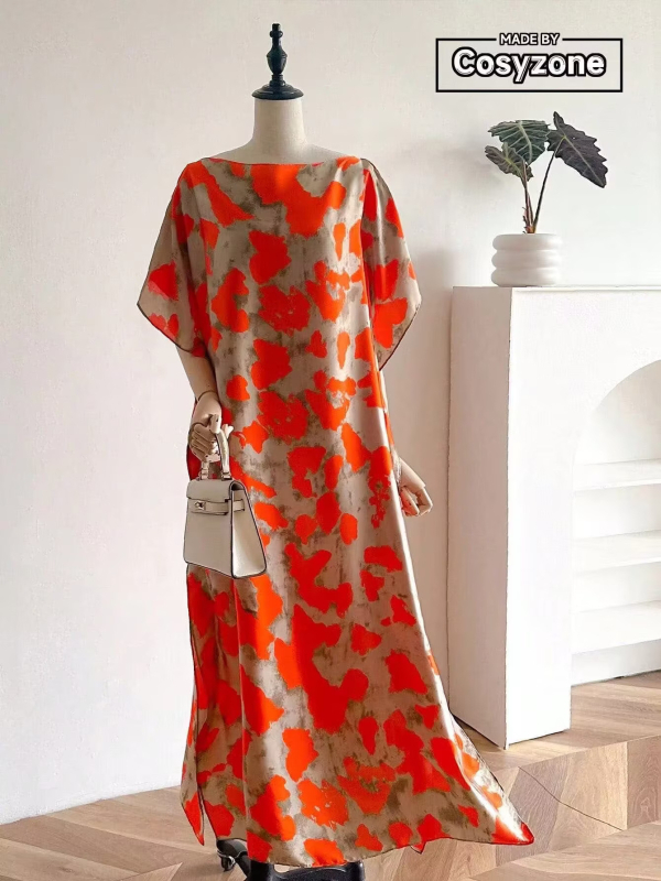 Șal cu model contrastant și imprimeu, Stil casual, Poliester, 80–90% material principal, Lungime medie