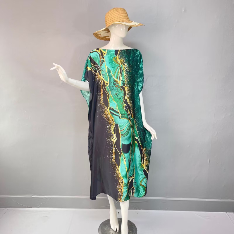 Șal cu model contrastant și imprimeu, Stil casual, Poliester, 80–90% material principal, Lungime medie