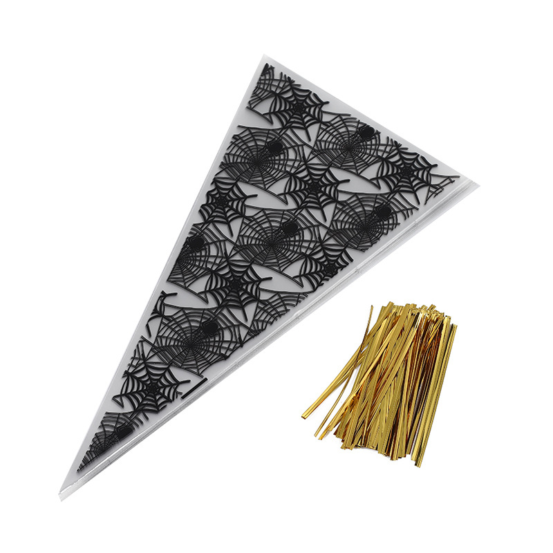 Hongbo OPP plastikinė trikampė pakuotė Halloween saldumynams ir sausainiams – galimybė personalizuoti apdorojimą