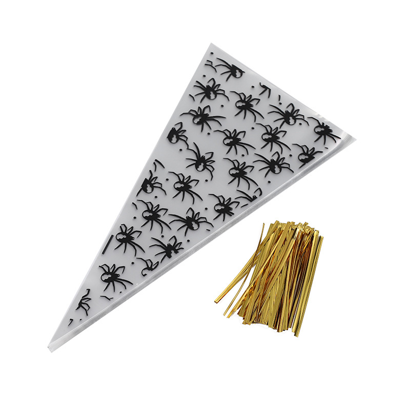 Hongbo OPP plastikinė trikampė pakuotė Halloween saldumynams ir sausainiams – galimybė personalizuoti apdorojimą