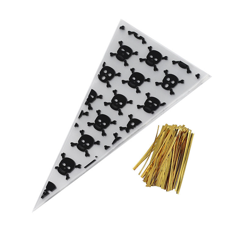 Hongbo OPP plastikinė trikampė pakuotė Halloween saldumynams ir sausainiams – galimybė personalizuoti apdorojimą