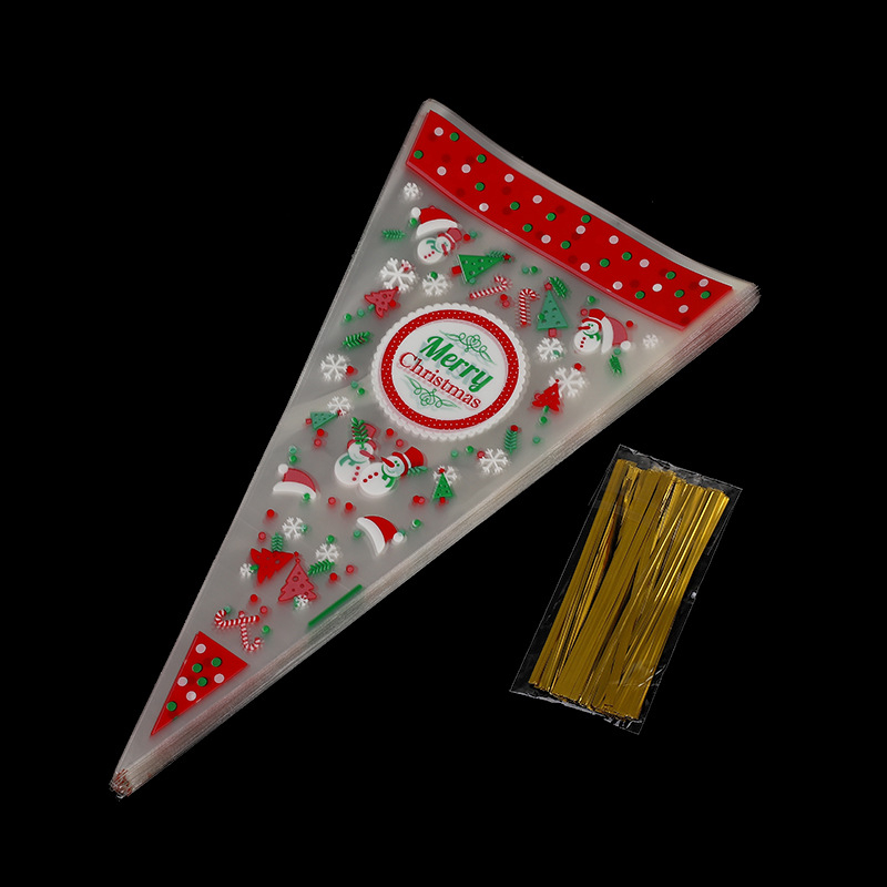 Hongbo OPP plastikinė trikampė pakuotė Halloween saldumynams ir sausainiams – galimybė personalizuoti apdorojimą