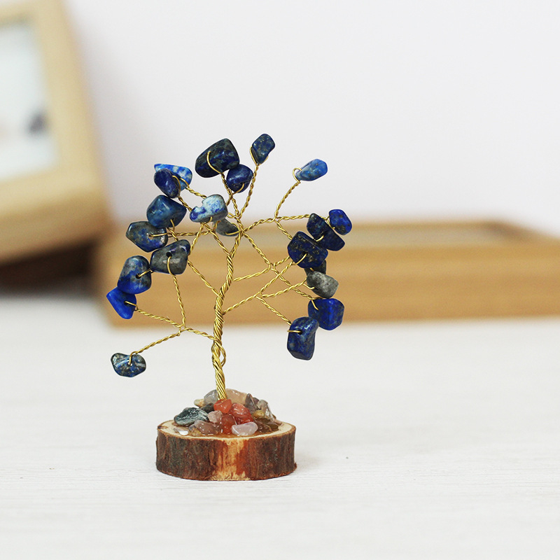 Muniro Кристално Дърво на Живота и Дърво на Богатството – комплект за офис и дом, модерен минимализъм, кристал, картонена опаковка