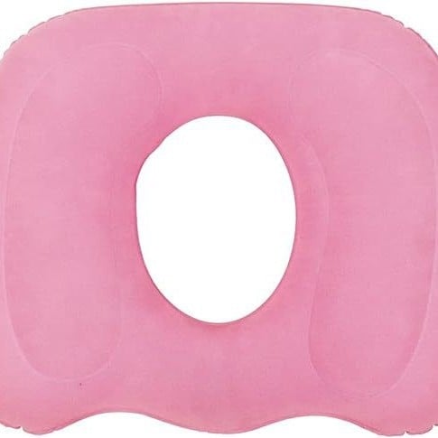 Hosszú üléshez tervezett párna plüss flockos felülettel, üreges kialakítás decubitus elleni, TEP töltet