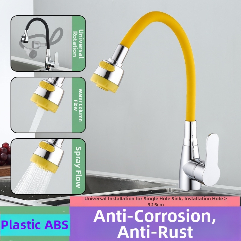 Virtuvės čiaupas, modelis 890, plastiko korpusas, keramikinis vožtuvas, vieno jungties, CE sertifikatas