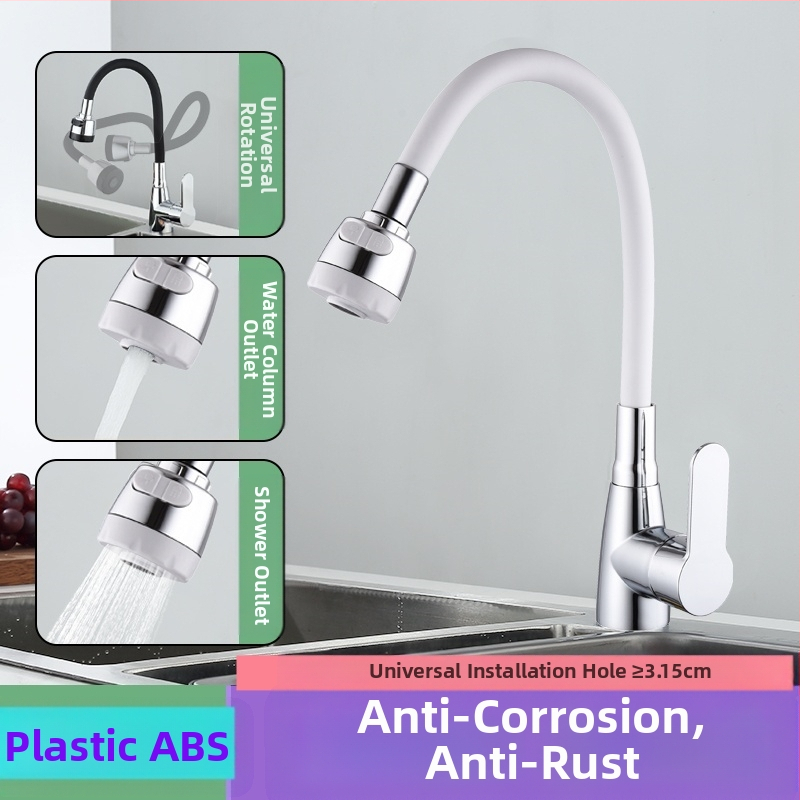 Virtuvės čiaupas, modelis 890, plastiko korpusas, keramikinis vožtuvas, vieno jungties, CE sertifikatas