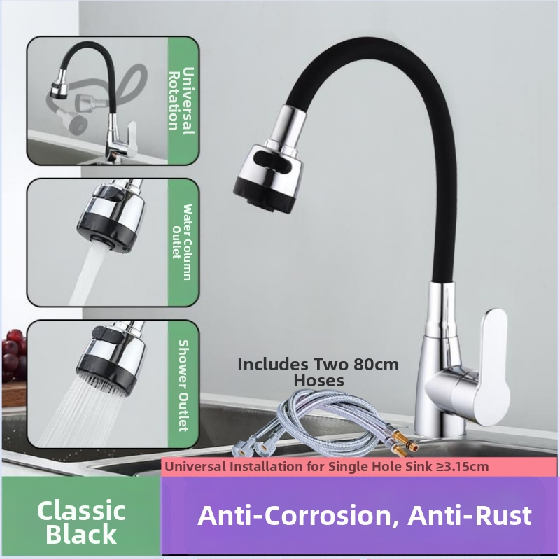 Virtuvės čiaupas, modelis 890, plastiko korpusas, keramikinis vožtuvas, vieno jungties, CE sertifikatas