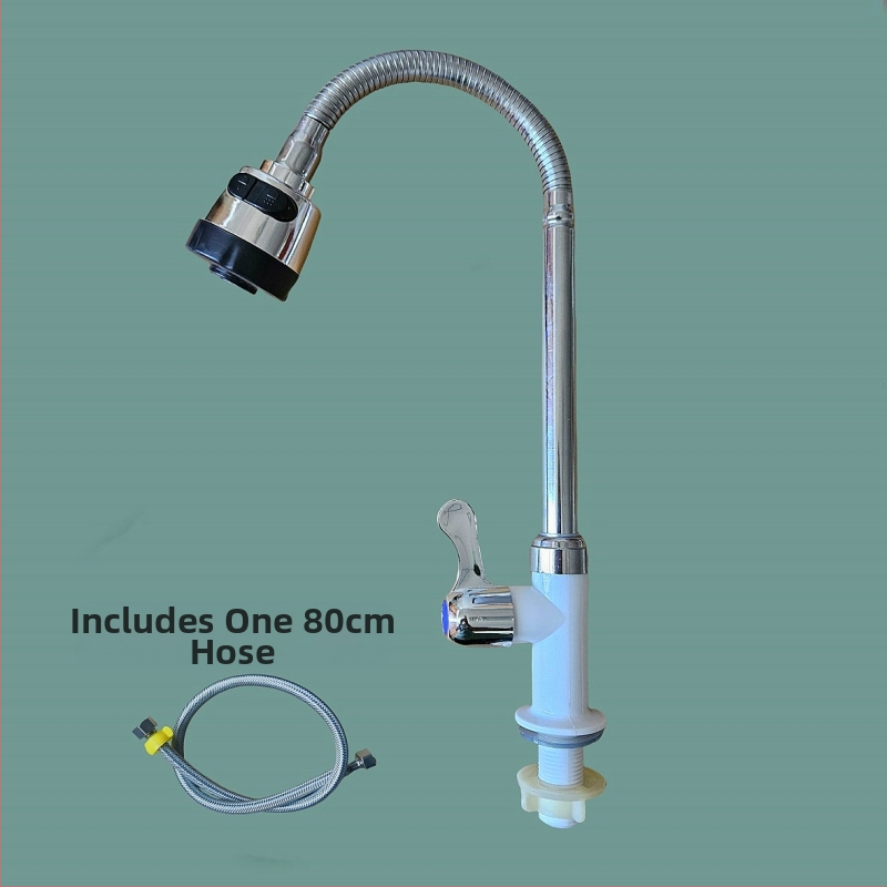 Virtuvės čiaupas, modelis 890, plastiko korpusas, keramikinis vožtuvas, vieno jungties, CE sertifikatas