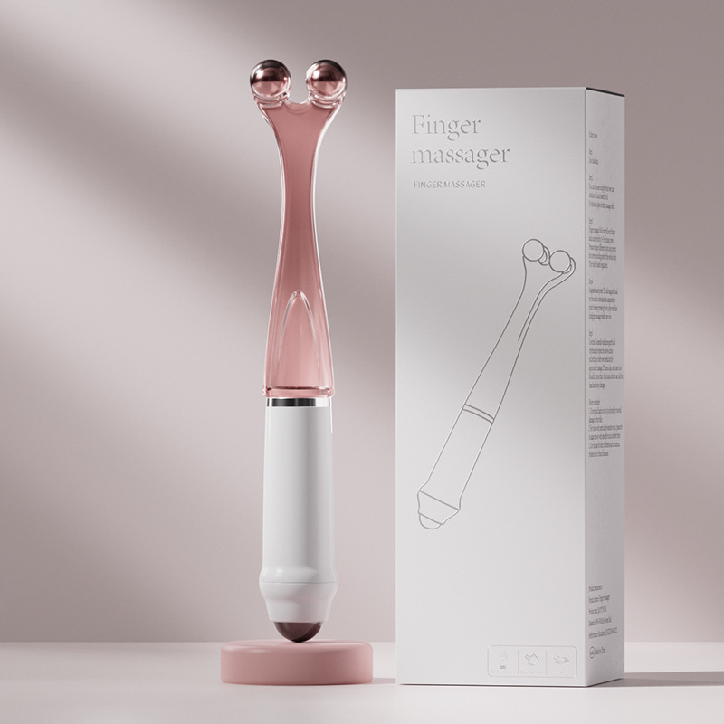 Ujjmasszírozó mágneses golyókkal, klipsz-stílusú ujjízületi masszírozó, súly 62 g, nyomtatott logó, testreszabás elérhető.