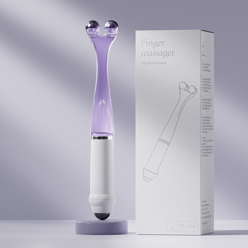 Ujjmasszírozó mágneses golyókkal, klipsz-stílusú ujjízületi masszírozó, súly 62 g, nyomtatott logó, testreszabás elérhető.