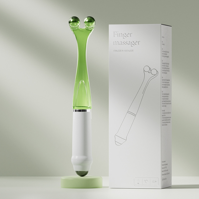 Ujjmasszírozó mágneses golyókkal, klipsz-stílusú ujjízületi masszírozó, súly 62 g, nyomtatott logó, testreszabás elérhető.