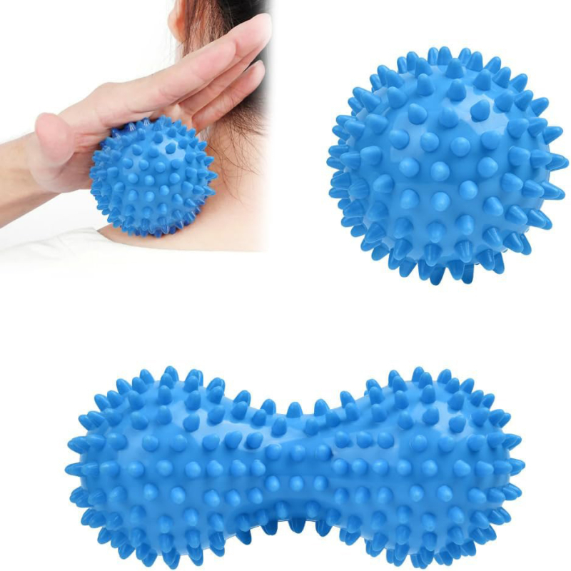 Čepasta masažna kugla u obliku arašida za opuštanje mišića, masažu stopala, oslobađanje fascije, rehabilitacijski trening