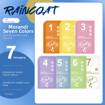 PVC пончо за дъжд, тънък материал, PU лепило за водоустойчива защита, за велосипед и открито, възможност за печат на лого