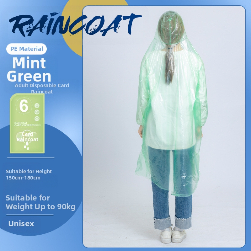 Poncho de ploaie din PVC, subțire, cu adeziv PU pentru etanșare, pentru bicicletă și exterior, imprimare logo disponibil