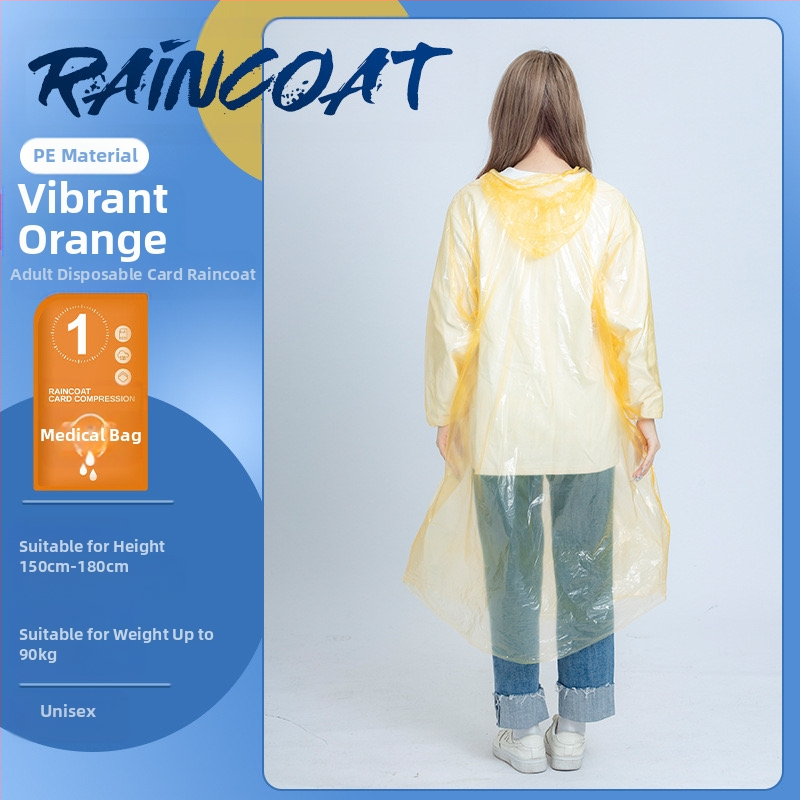 Poncho de ploaie din PVC, subțire, cu adeziv PU pentru etanșare, pentru bicicletă și exterior, imprimare logo disponibil