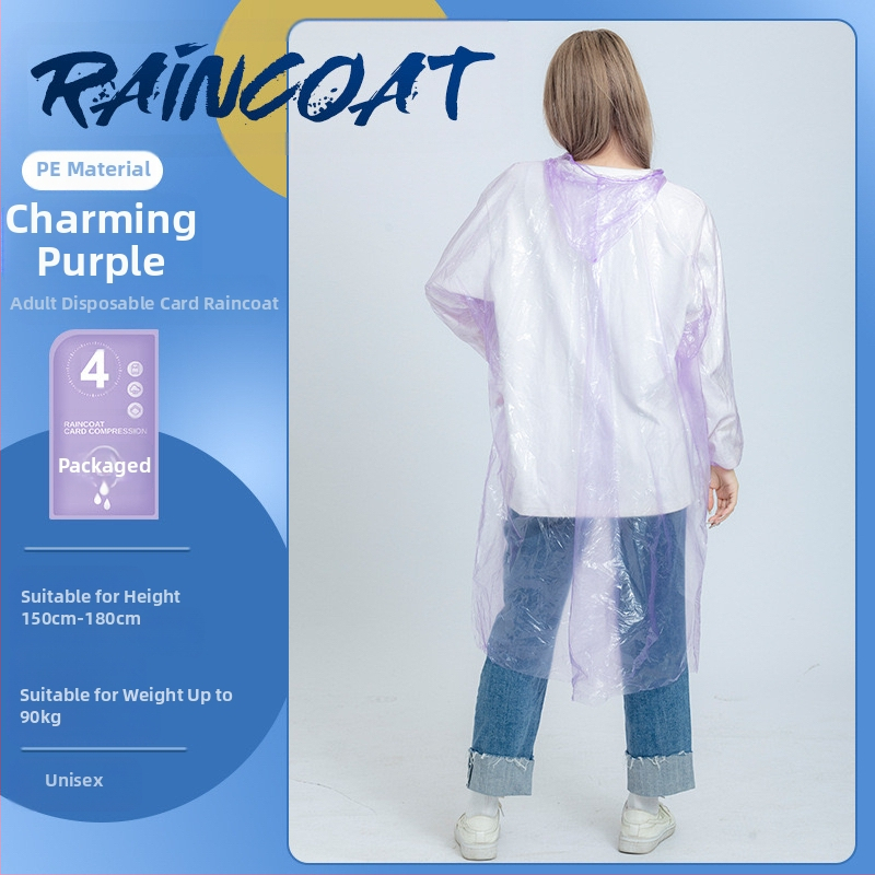 Poncho de ploaie din PVC, subțire, cu adeziv PU pentru etanșare, pentru bicicletă și exterior, imprimare logo disponibil