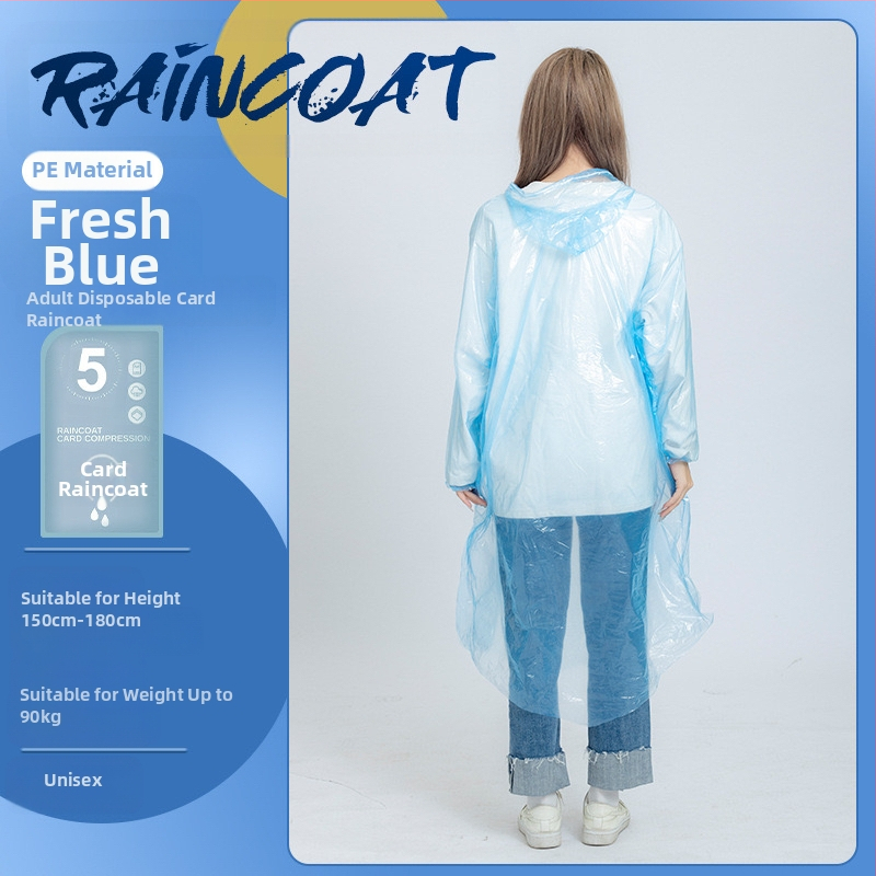 Poncho de ploaie din PVC, subțire, cu adeziv PU pentru etanșare, pentru bicicletă și exterior, imprimare logo disponibil