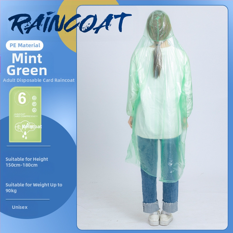 Poncho de ploaie din PVC, subțire, cu adeziv PU pentru etanșare, pentru bicicletă și exterior, imprimare logo disponibil