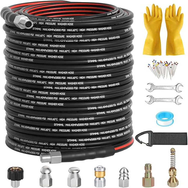 Aukšto slėgio plovimo drenažo žarnos rinkinys, PVC, 1,5 kg, prekės ženklas Other