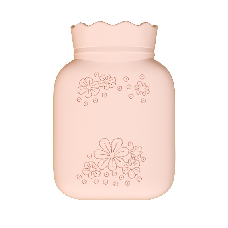 Saulėgrąžų dizaino silikono karšto vandens buteliukas, nešiojamas rankų šildytuvas, pripildytas vandeniu, žiemai aksesuaras, mikrobangų šildymas