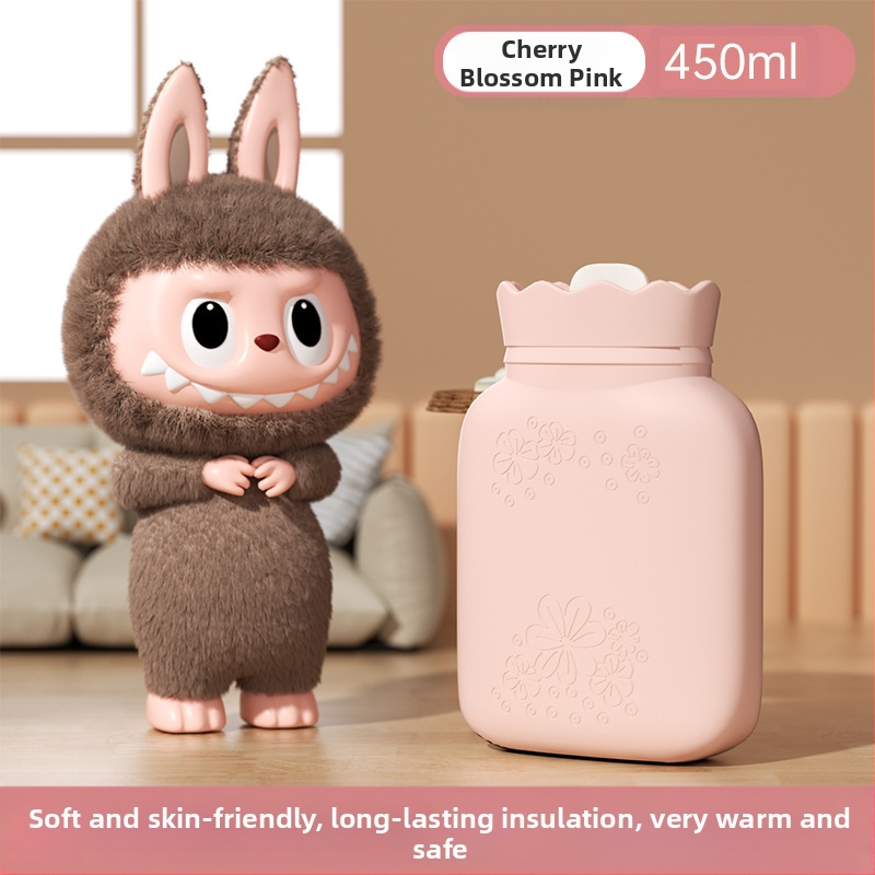 Saulėgrąžų dizaino silikono karšto vandens buteliukas, nešiojamas rankų šildytuvas, pripildytas vandeniu, žiemai aksesuaras, mikrobangų šildymas