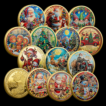 Karácsonyi Mikulás emlékérme reliefes kivitelben • Fém • Egyedi PP zacskóban csomagolva • Iroda ajándékként