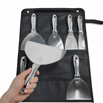 Плосък нож за шпакловка – неръждаема стомана, хранително качество, за почистване на прах и кал от лезвия; Peng Gong