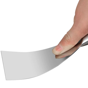 Плосък нож за шпакловка – неръждаема стомана, хранително качество, за почистване на прах и кал от лезвия; Peng Gong