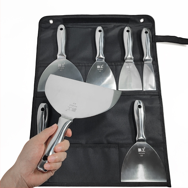 Плосък нож за шпакловка – неръждаема стомана, хранително качество, за почистване на прах и кал от лезвия; Peng Gong