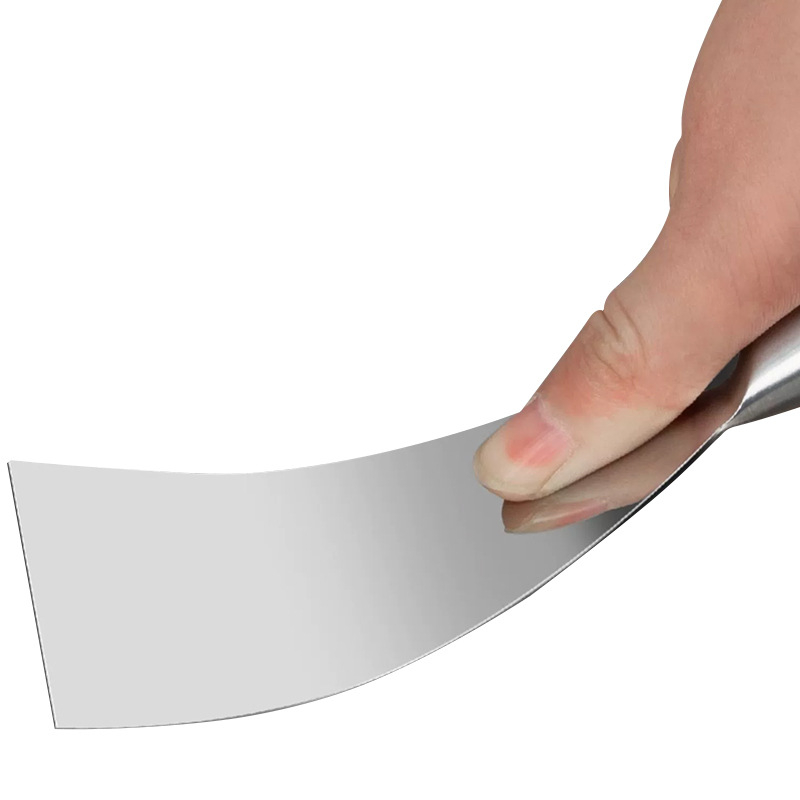 Плосък нож за шпакловка – неръждаема стомана, хранително качество, за почистване на прах и кал от лезвия; Peng Gong