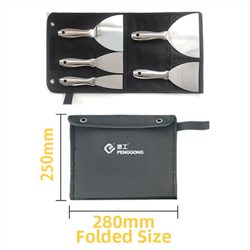 Плосък нож за шпакловка – неръждаема стомана, хранително качество, за почистване на прах и кал от лезвия; Peng Gong