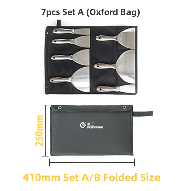 Плосък нож за шпакловка – неръждаема стомана, хранително качество, за почистване на прах и кал от лезвия; Peng Gong