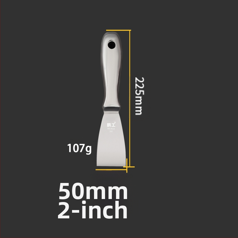 Плосък нож за шпакловка – неръждаема стомана, хранително качество, за почистване на прах и кал от лезвия; Peng Gong