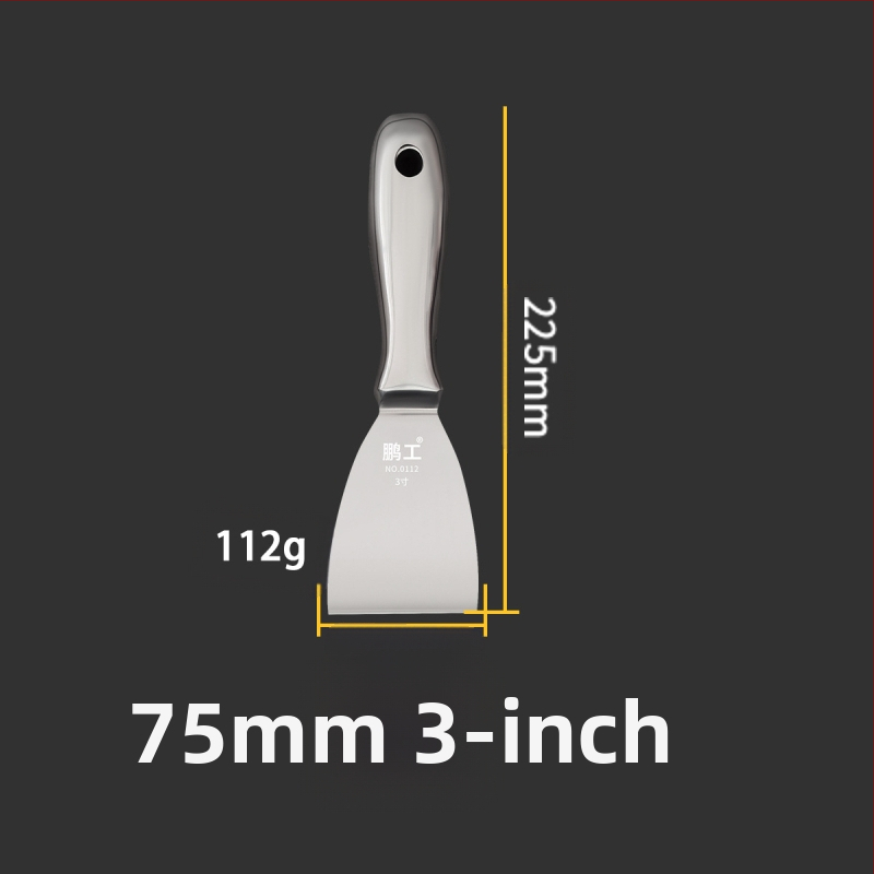 Плосък нож за шпакловка – неръждаема стомана, хранително качество, за почистване на прах и кал от лезвия; Peng Gong