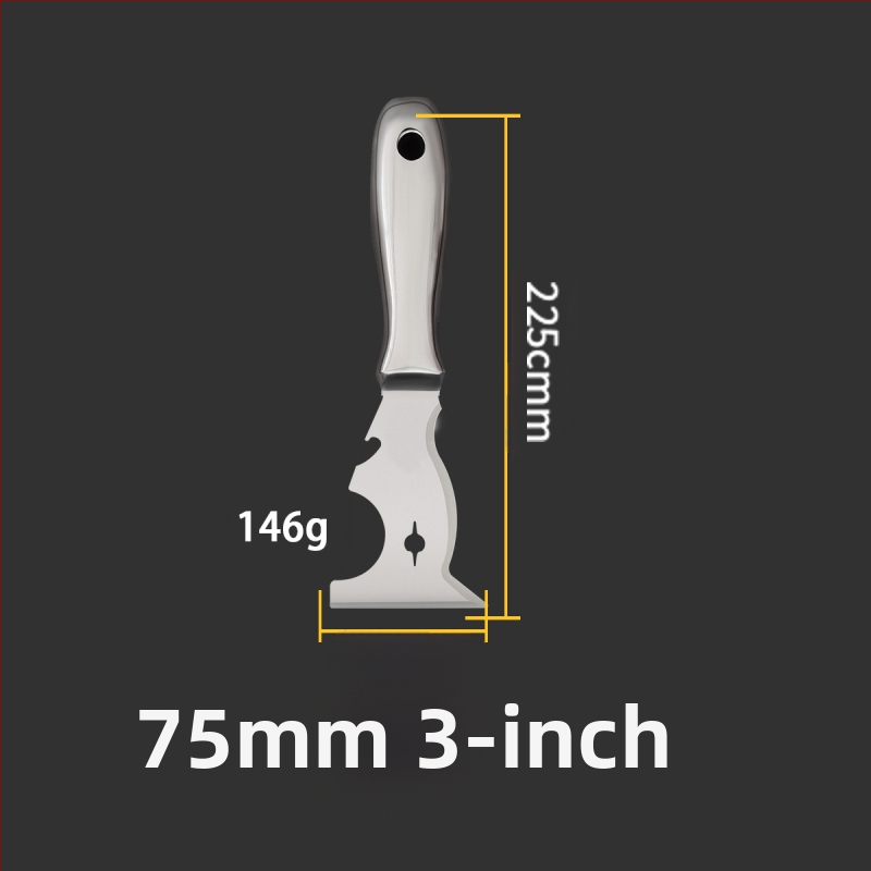 Плосък нож за шпакловка – неръждаема стомана, хранително качество, за почистване на прах и кал от лезвия; Peng Gong