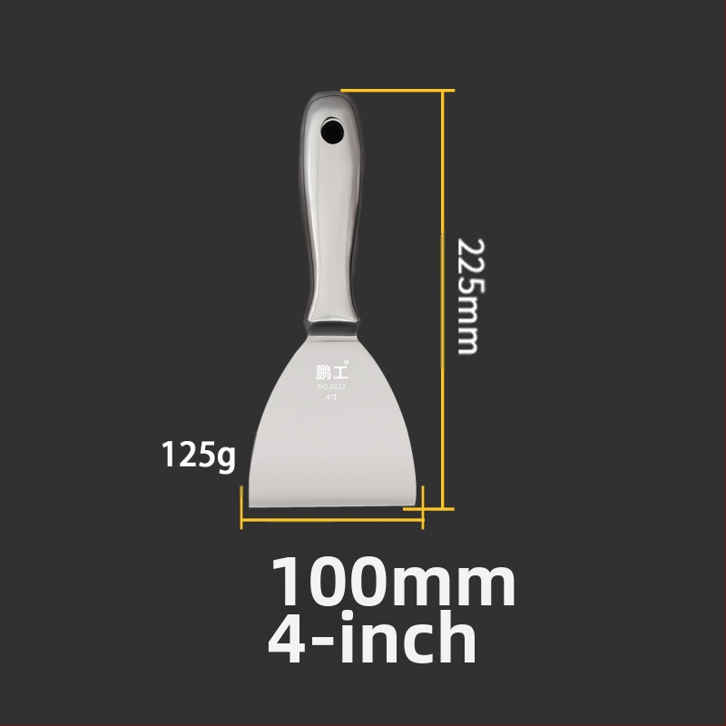 Плосък нож за шпакловка – неръждаема стомана, хранително качество, за почистване на прах и кал от лезвия; Peng Gong