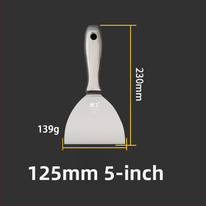 Плосък нож за шпакловка – неръждаема стомана, хранително качество, за почистване на прах и кал от лезвия; Peng Gong