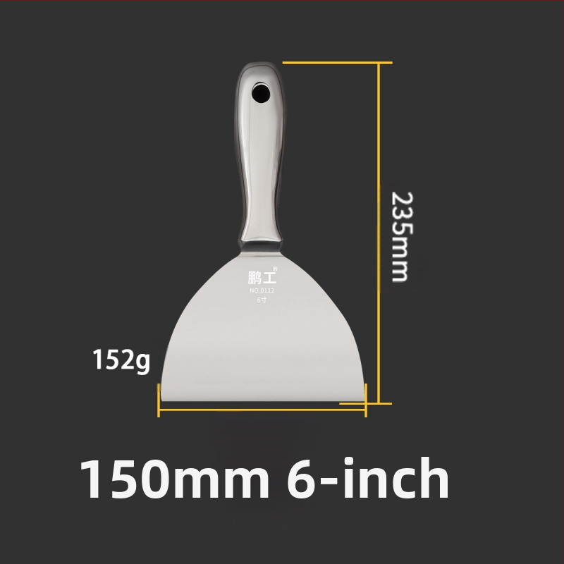 Плосък нож за шпакловка – неръждаема стомана, хранително качество, за почистване на прах и кал от лезвия; Peng Gong