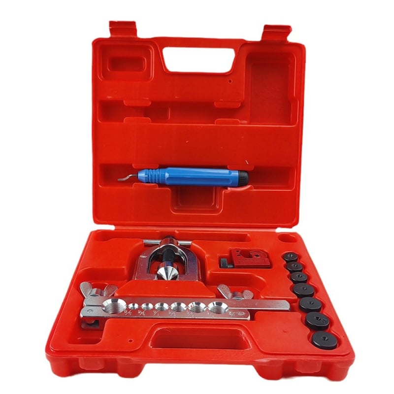 Vario vamzdžių flanšavimo įrankis, 10 dalių rinkinys, modelis CT-2029, septynių skylučių flanšavimo freza