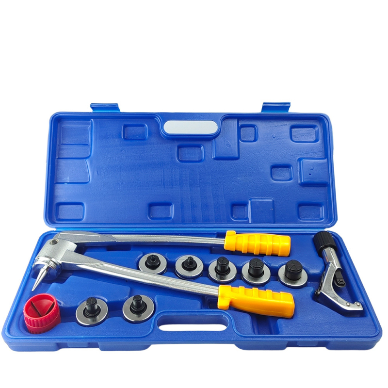 Vario vamzdžių flanšavimo įrankis, 10 dalių rinkinys, modelis CT-2029, septynių skylučių flanšavimo freza