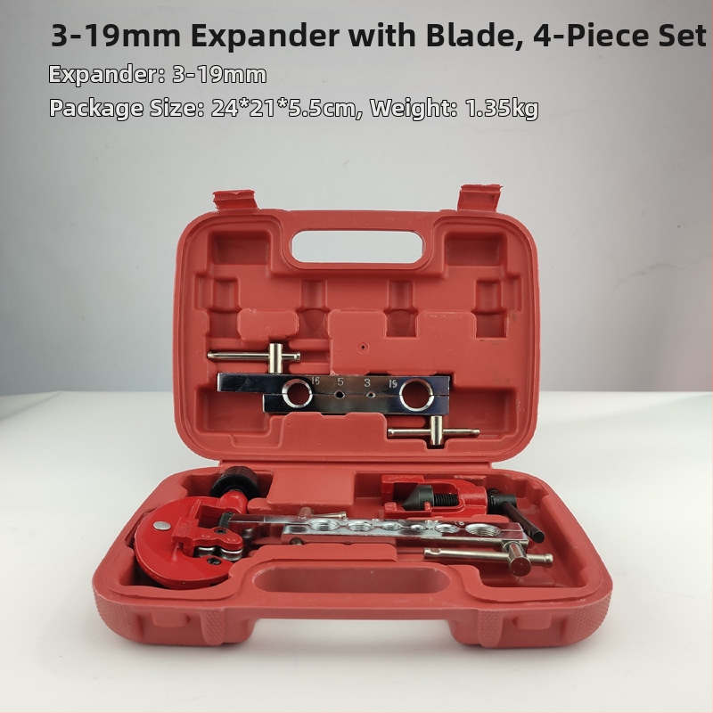 Vario vamzdžių flanšavimo įrankis, 10 dalių rinkinys, modelis CT-2029, septynių skylučių flanšavimo freza