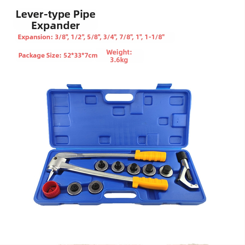 Vario vamzdžių flanšavimo įrankis, 10 dalių rinkinys, modelis CT-2029, septynių skylučių flanšavimo freza