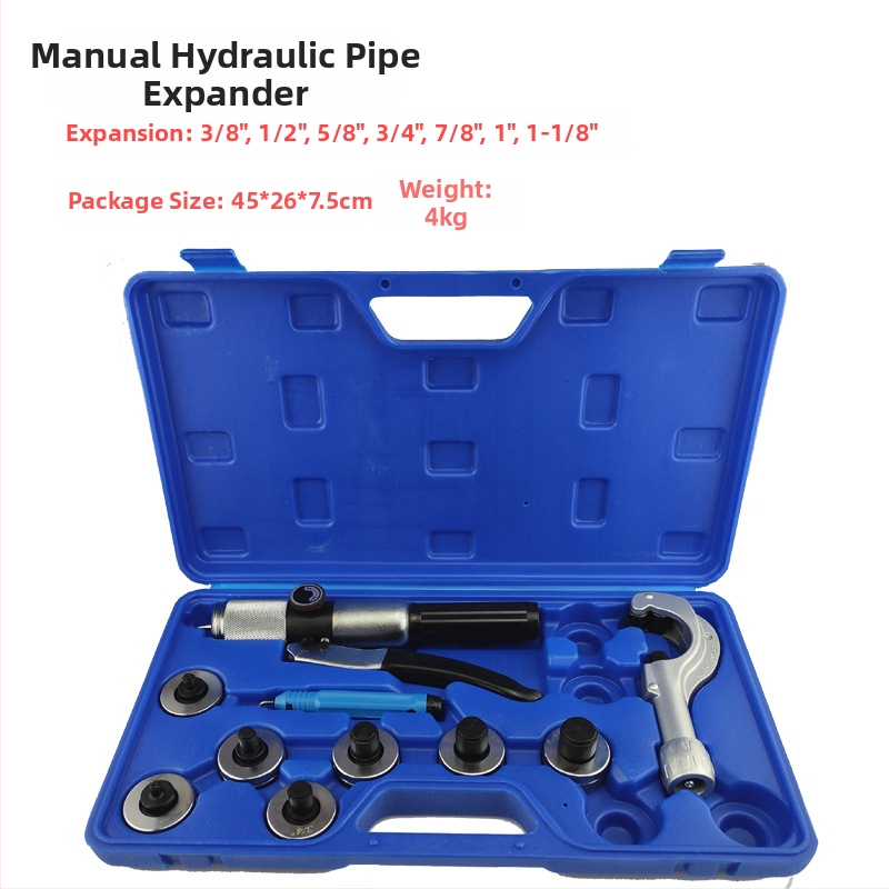 Vario vamzdžių flanšavimo įrankis, 10 dalių rinkinys, modelis CT-2029, septynių skylučių flanšavimo freza