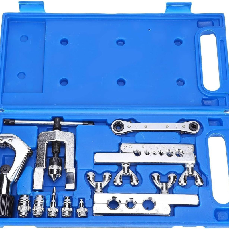 Vario vamzdžių flanšavimo įrankis, 10 dalių rinkinys, modelis CT-2029, septynių skylučių flanšavimo freza